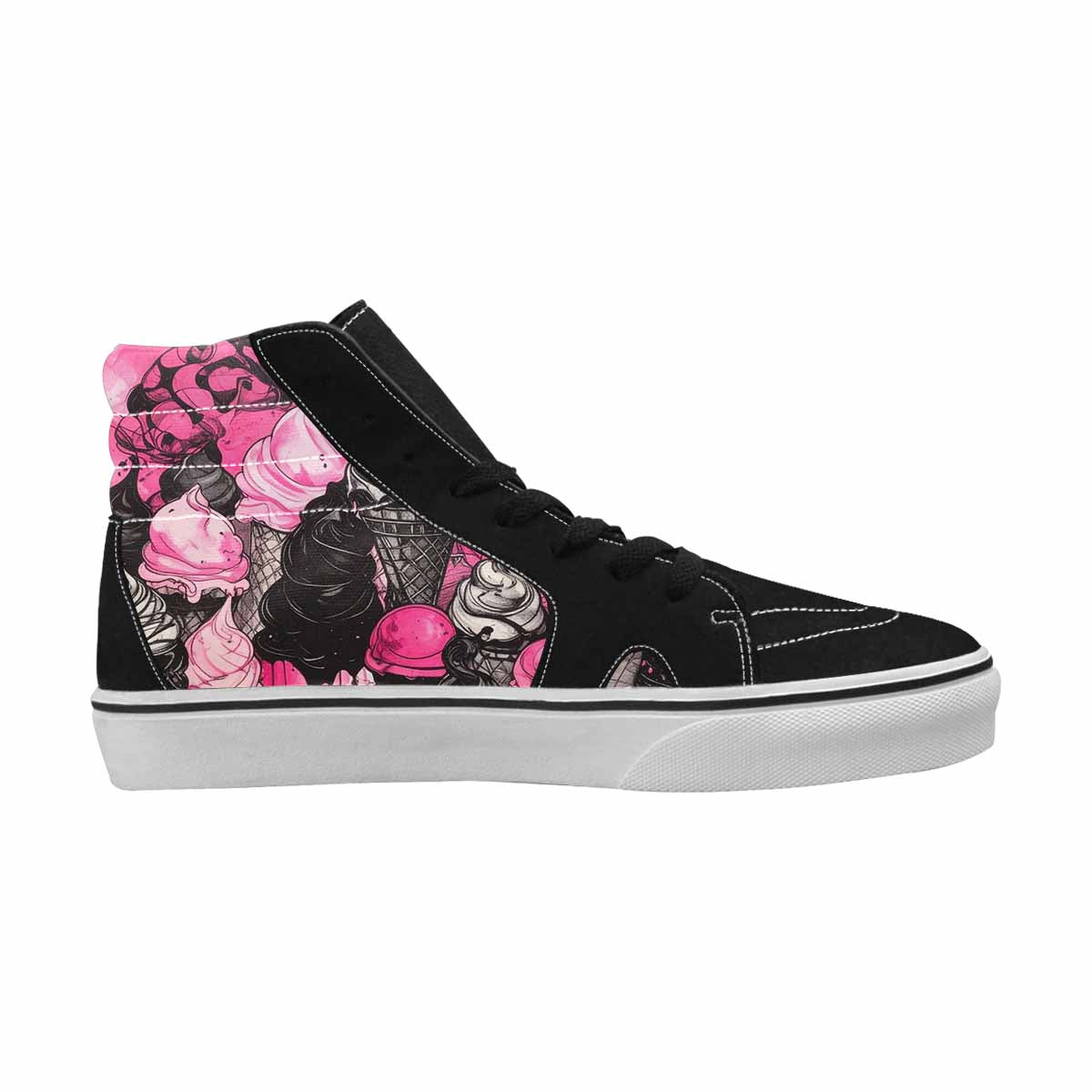 MEN'S Ice Cream Motif High Top Canvas Y2K Shoes