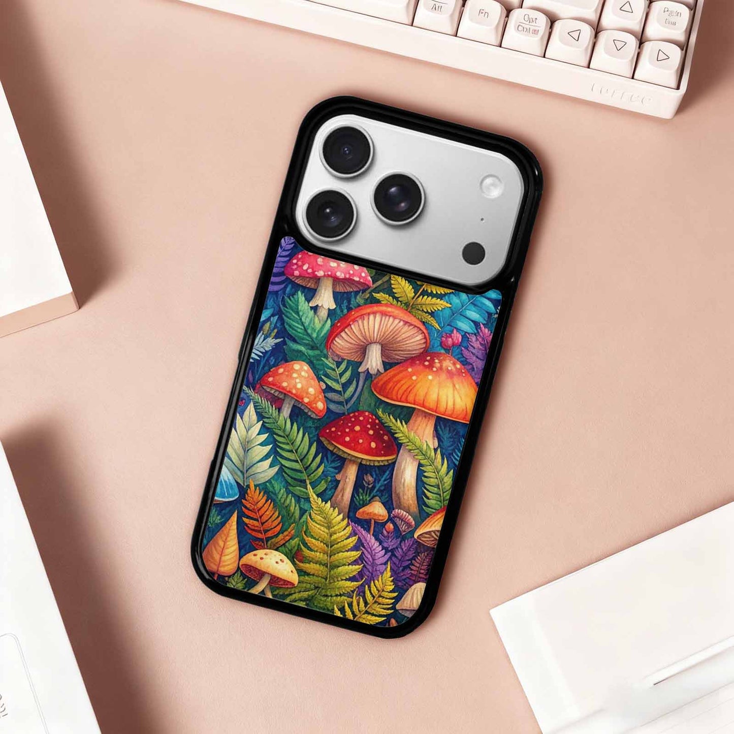 iPhone 17 Pro Case — Mushrooms Botanicalmushrooms P Cix Floral, Customized Protective Case