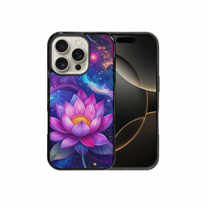 iPhone 16 Pro Case — Lotus Galaxy Art Seamless Pattern Vibrant, Custom Phone Case