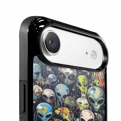 iPhone 17 Air Case — Aliens Camo Aliens Pattern Hundreds Alien, Custom Art Phone Cover