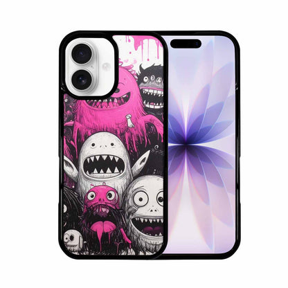 iPhone 17 Case — Monsters (general) Black &amp; Cartoon Cute, Unique Phone Case Design