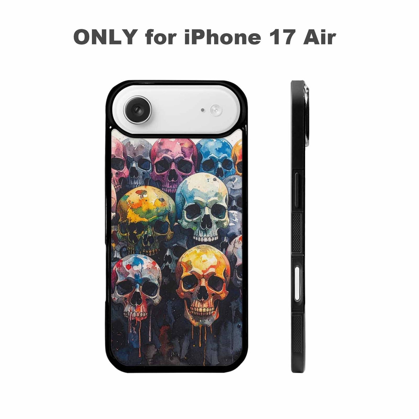 iPhone 17 Air Case — Skull Dark Art Gothic Print Gothic, Custom Printed Phone Case