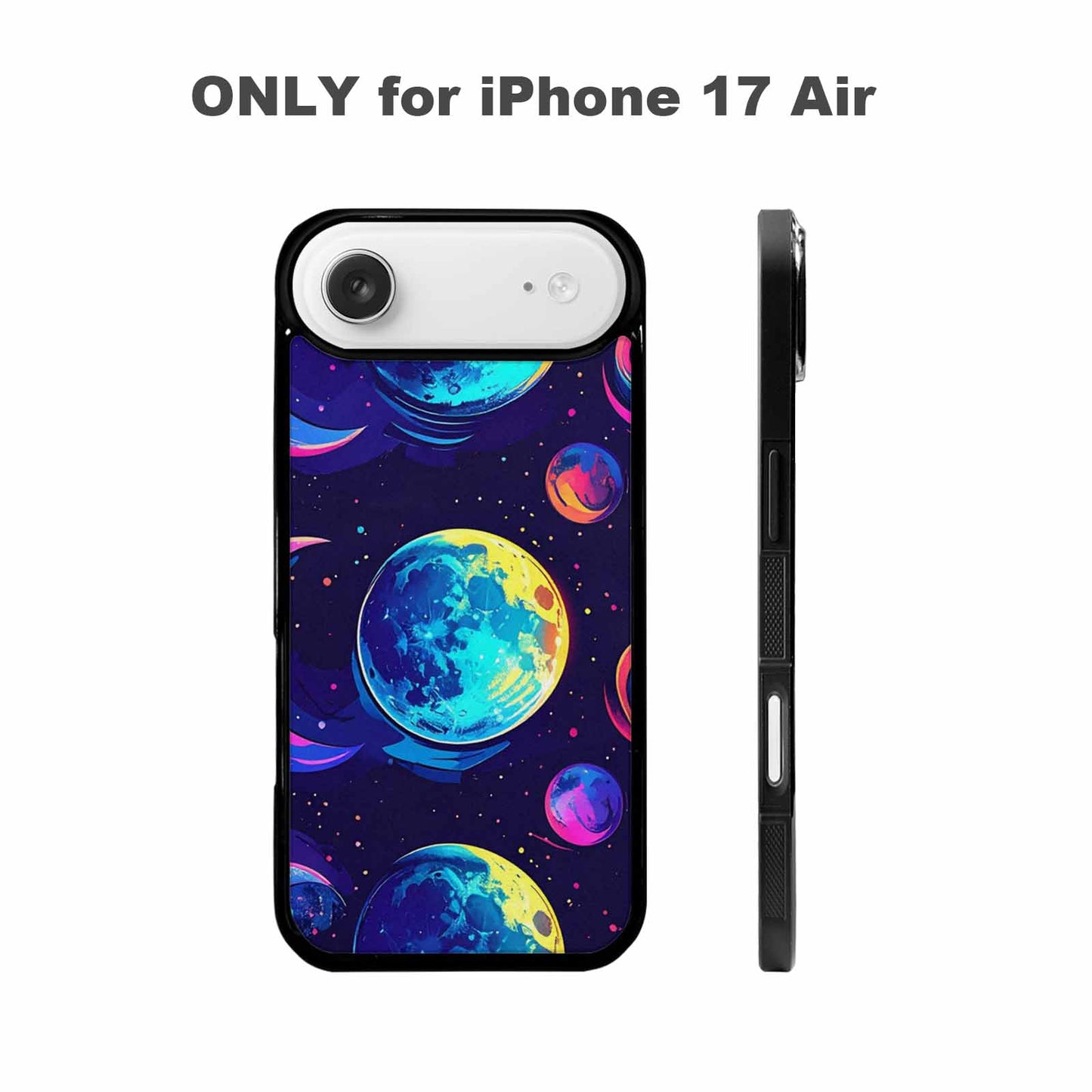 iPhone 17 Air Case — Neon Winter Moon Seamless Cartoon Cute, Original Design Phone Case