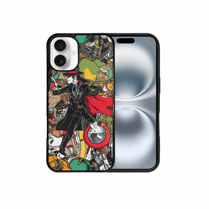 iPhone 16 Plus Case — Noir Spy Silhouette Pen Ink Noir, Personalized Phone Case