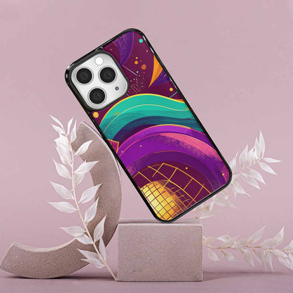 iPhone 15 Pro Max Case — 1970s Disco Art Pattern, Customized Protective Case