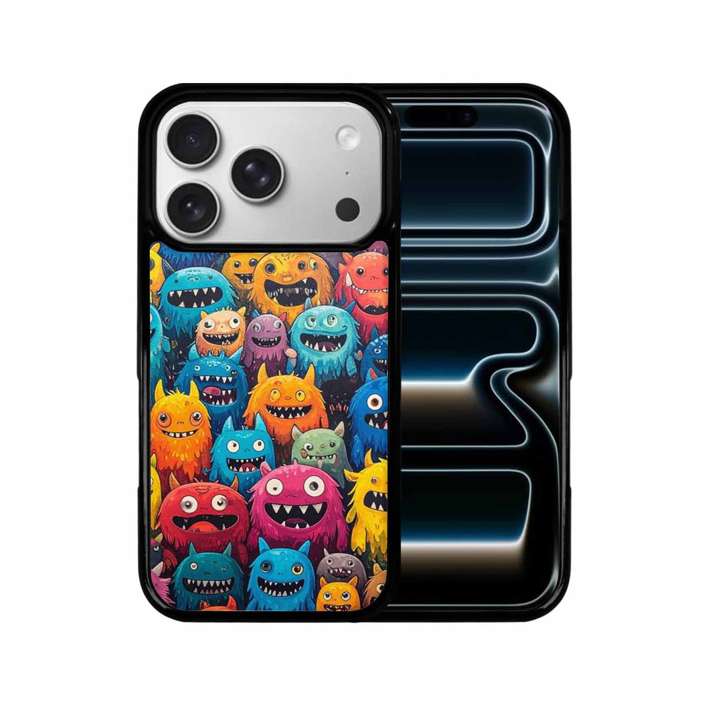 iPhone 17 Pro Case — Monsters General Cartoon Monsters Pattern Cartoon, Unique Phone Case Design