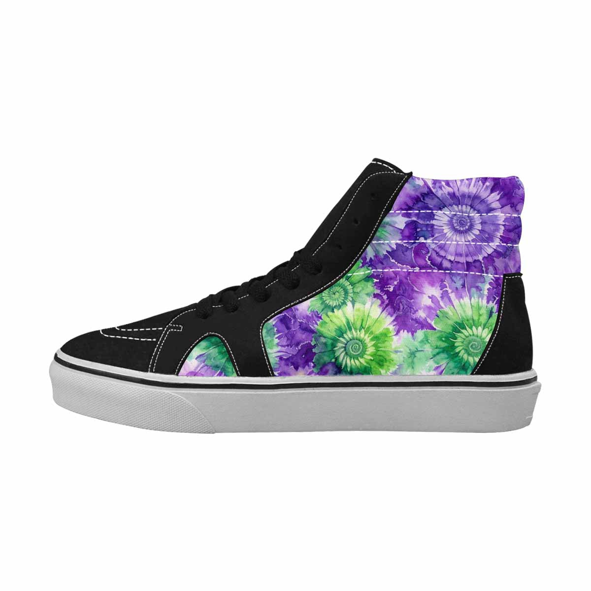 WOMEN'S Tie Dye - High Top Canvas Aesthetic Custom Sneakers