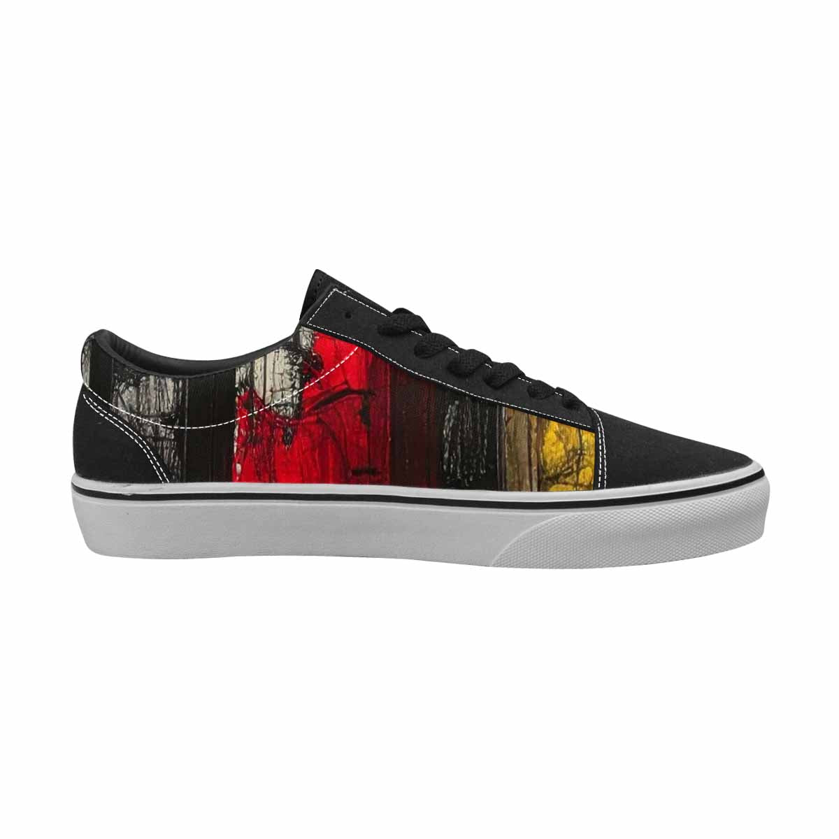 WOMEN'S Liminal Space Fragment Lace-Up Canvas Grunge Custom Shoes