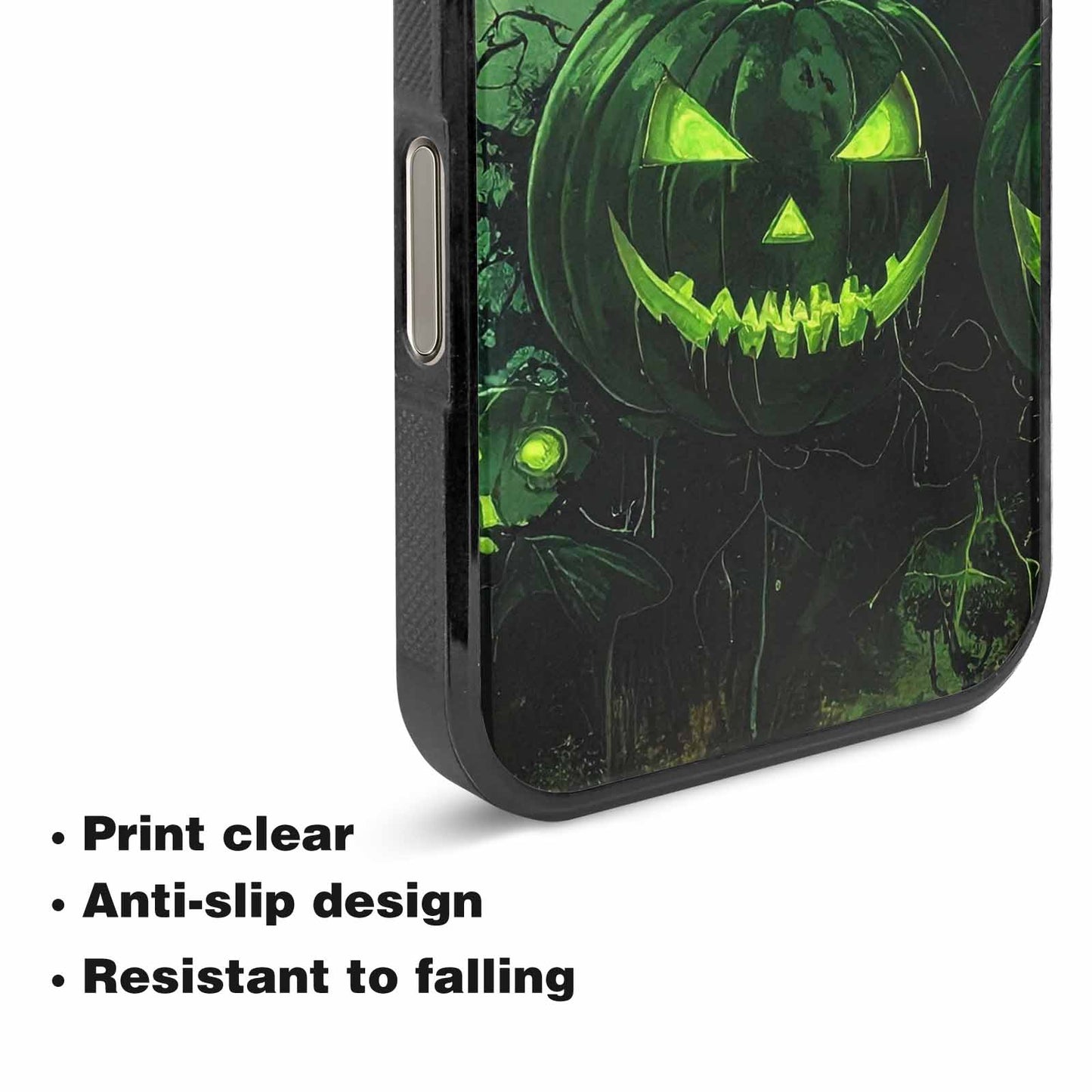 iPhone 16 Pro Max Case — Halloween Glowing Jackolantern Personalized Phone Cover, Customized Protective Case