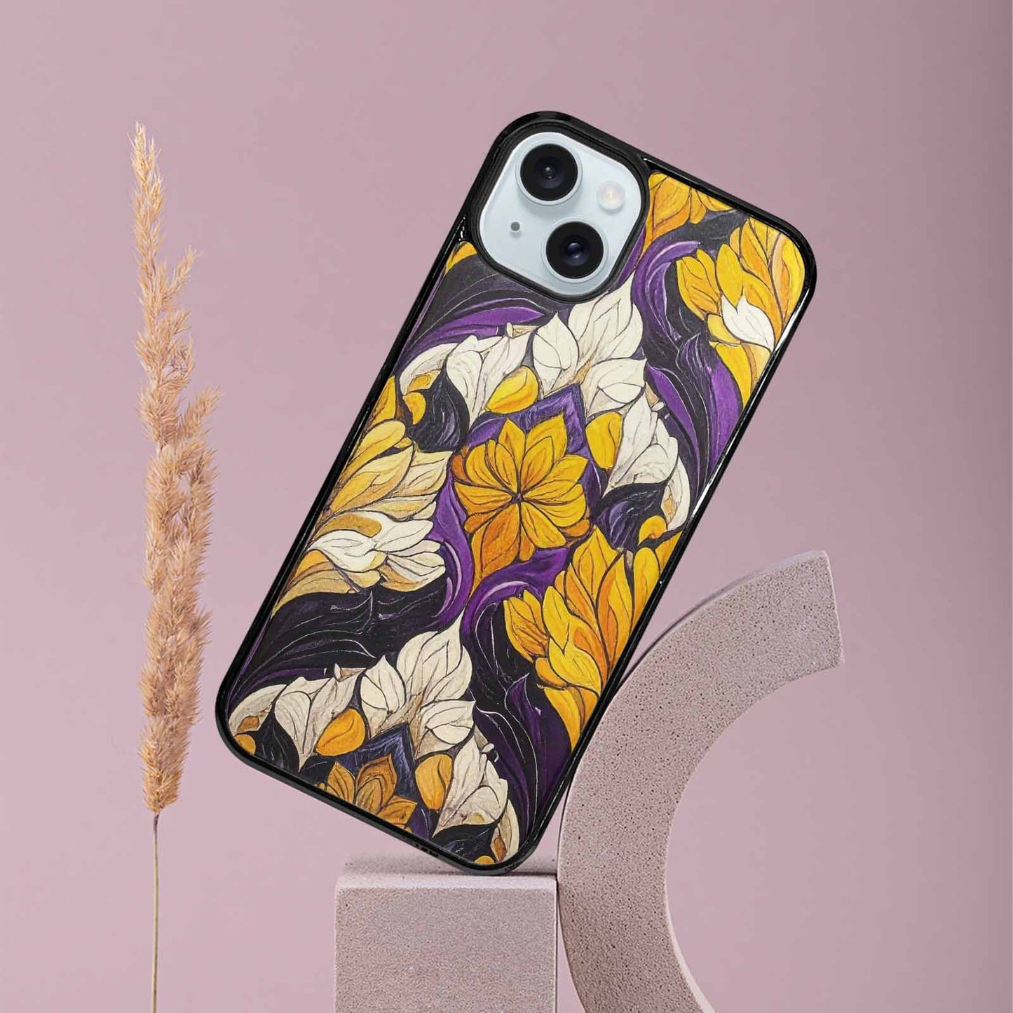 iPhone 15 Plus Case — Nonbinary Flag Color Theme Small Rainbow, Customized Protective Case
