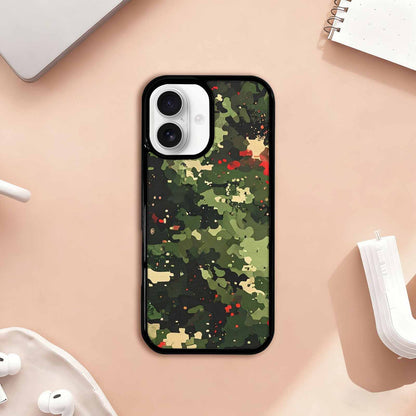 iPhone 17 Case — Small Military Camouflage Blotch Camo, Custom Print Case Cover