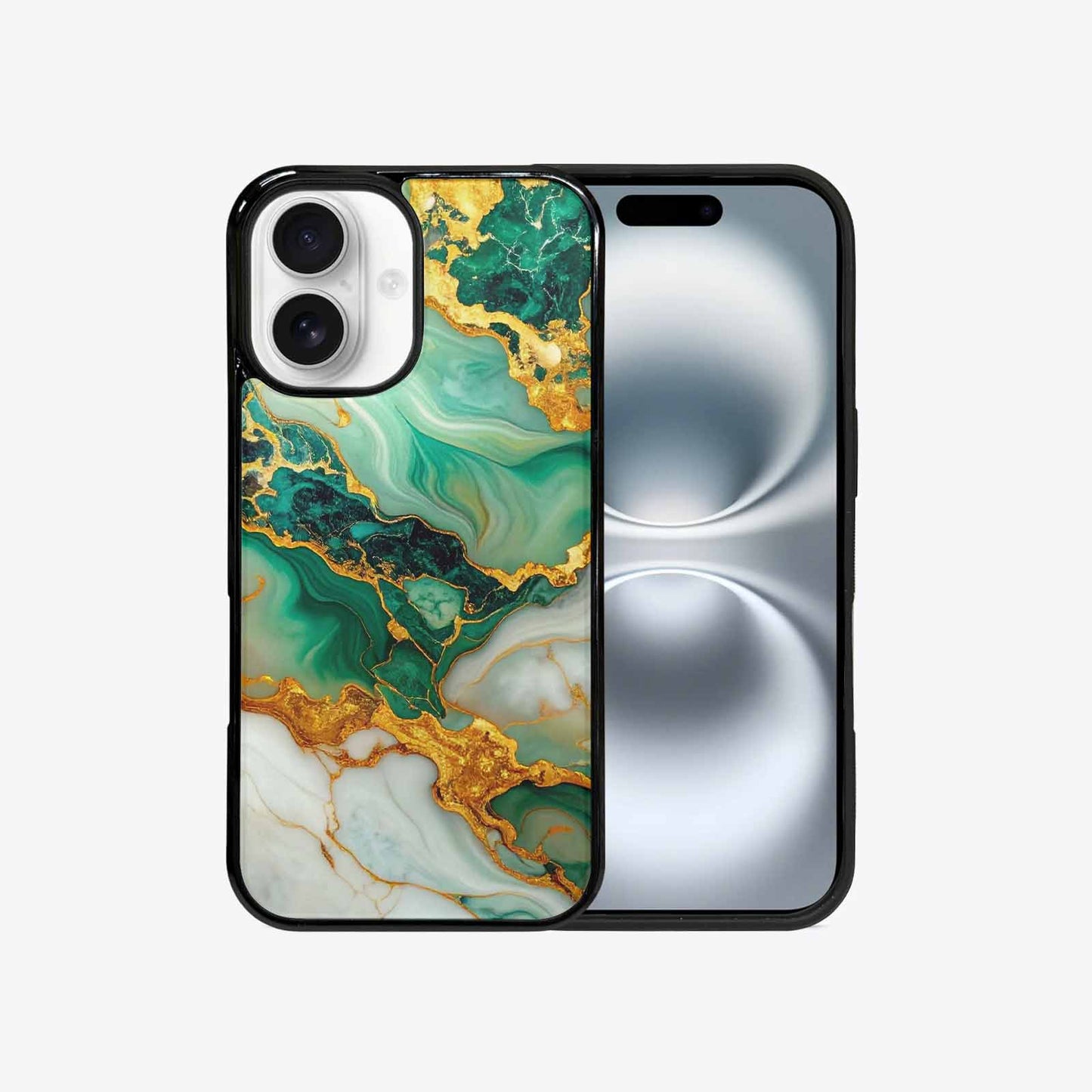 iPhone 16 Case — Marble Gold, Custom Printed Phone Case