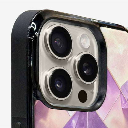 iPhone 16 Pro Case — Amethyst Crystal Art Pattern Personalized Phone, Unique Phone Case Design