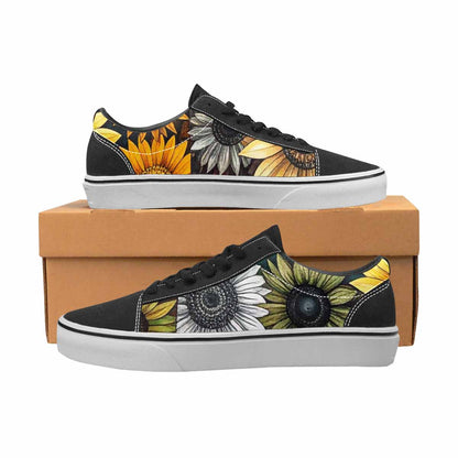 WOMEN'S Sunflower Canvas Lace-Up Vivid Custom Sneakers