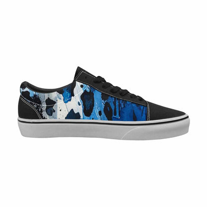 WOMEN'S Animal Print Lace-Up Canvas Melting Art Custom Sneakers