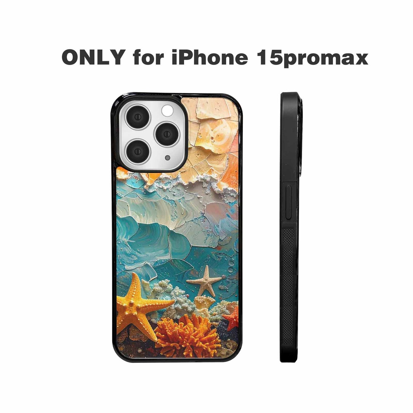 iPhone 15 Pro Max Case — Starfish Cluster Starfish Cluster Pattern Hundreds, Custom Print Case Cover