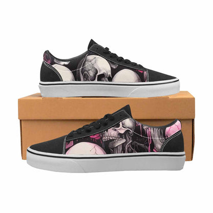 WOMEN'S Skull Roses Lace-Up Canvas Cottagecore Sneakers