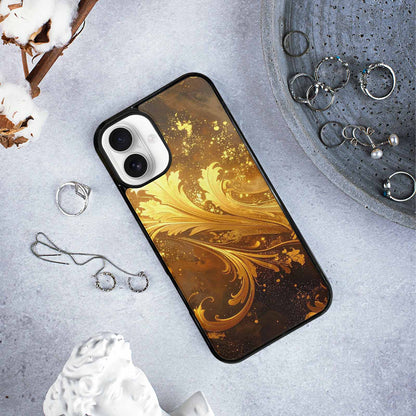 iPhone 16 Plus Case — Klimt Gold Leaf Artwork Pattern, Custom Art Phone Cover