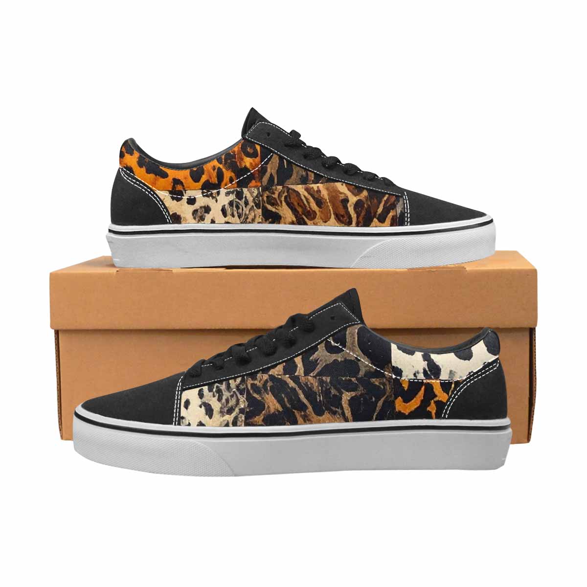 WOMEN'S Animal Print Canvas Lace-Up Dreamcore Custom Shoes