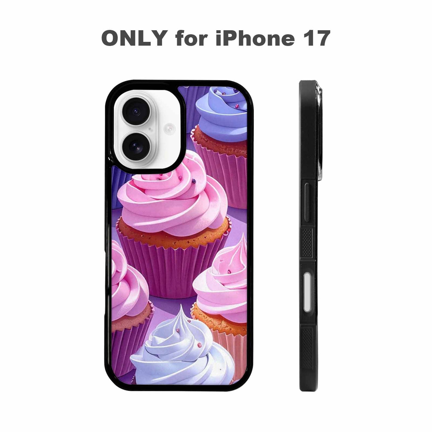 iPhone 17 Case — Chrome Retro Cupcake Retro Vintage, Custom Art Phone Cover