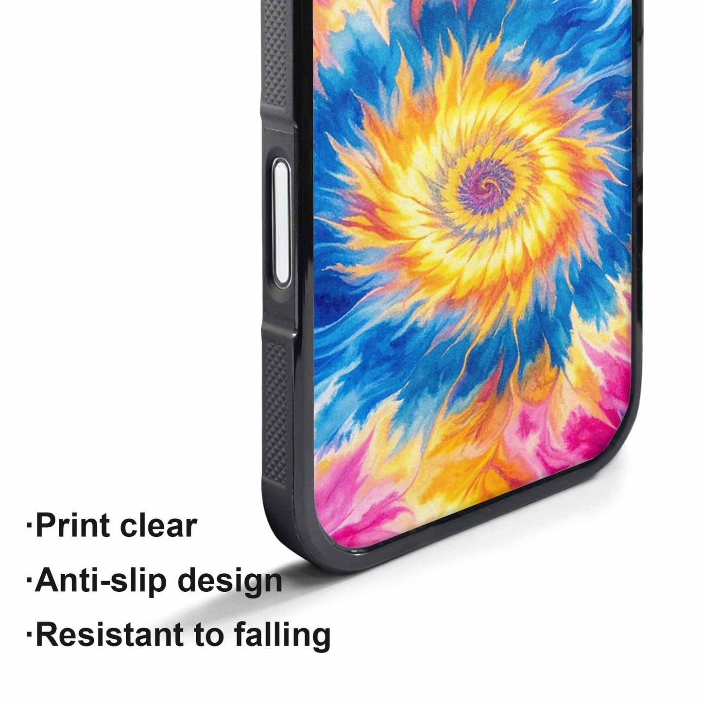 iPhone 17 Air Case — Small Tie Dye Swirl Pattern Tie, Custom Phone Case