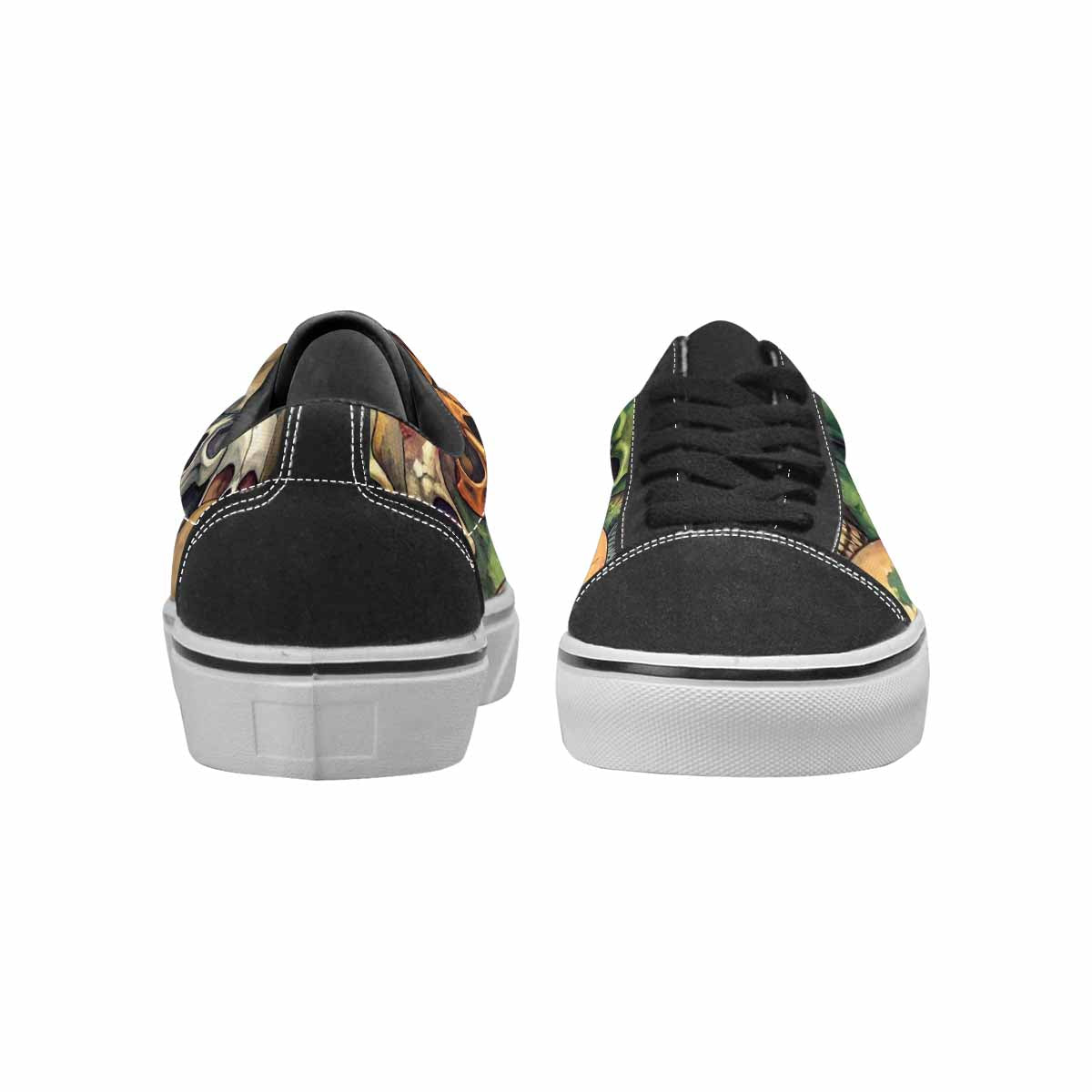 WOMEN'S Skulls Lace-Up Canvas Aesthetic Custom Shoes