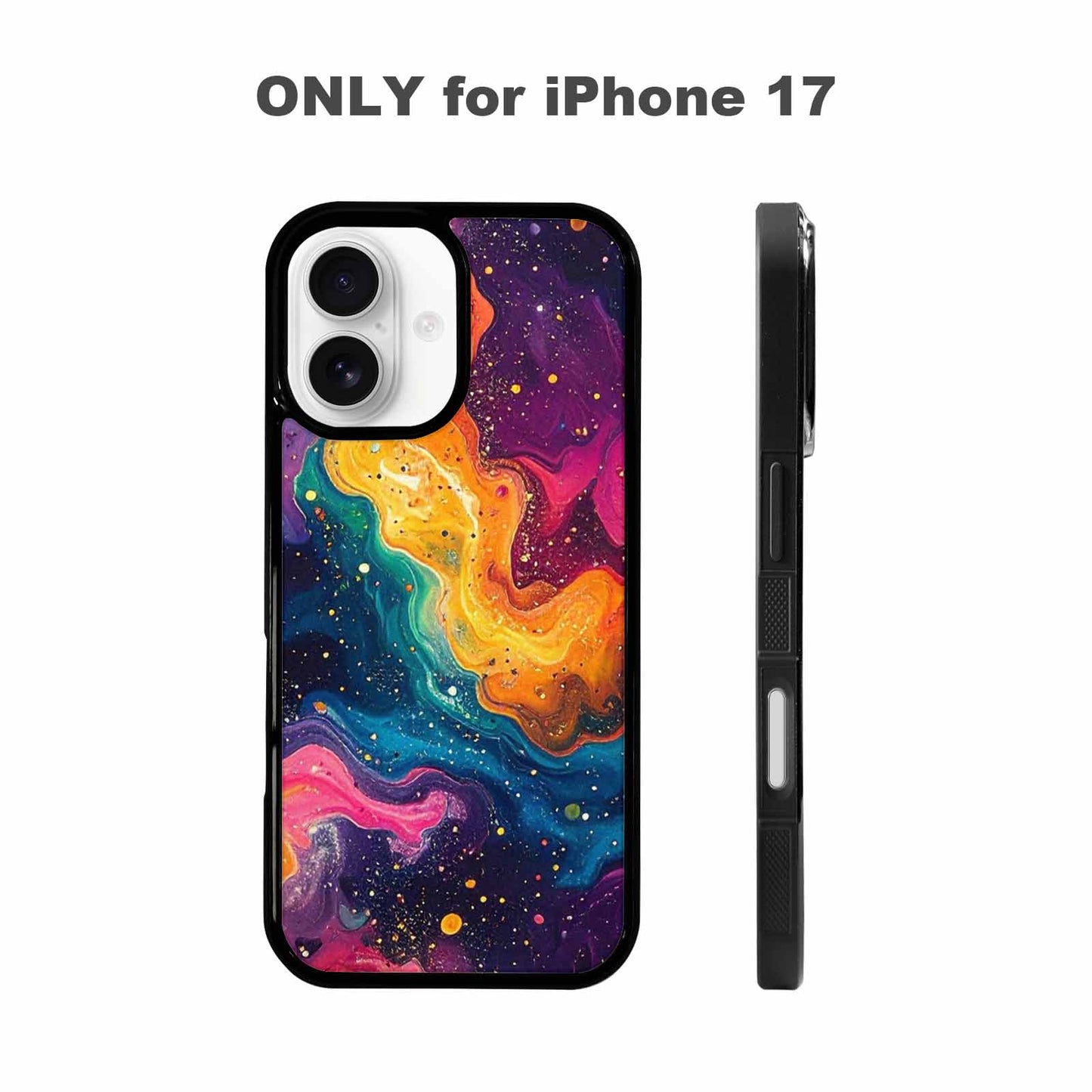 iPhone 17 Case — Galaxy Art Colorful Cosmic Galaxy Space, Personalized Phone Case