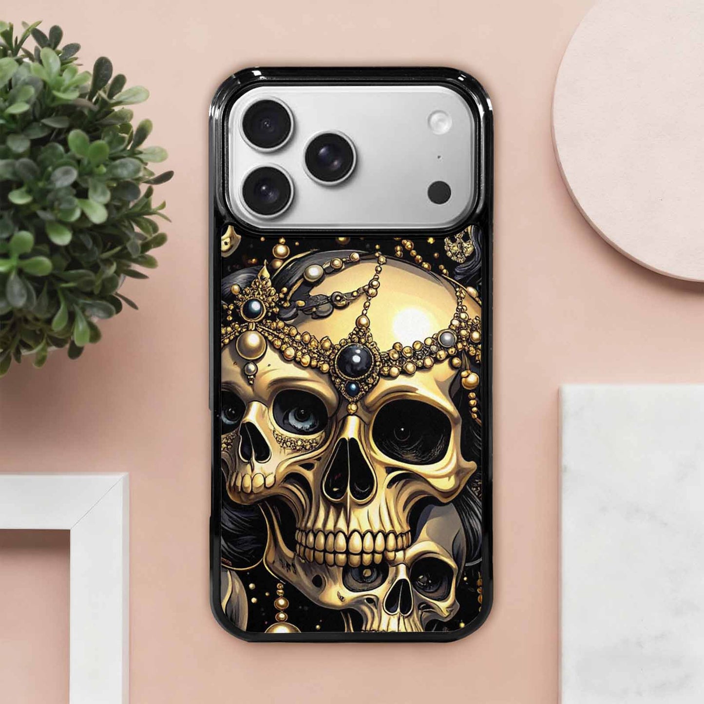 iPhone 17 Pro Max Case — Skull Dark Art Gothic Print Gothic, Original Design Phone Case
