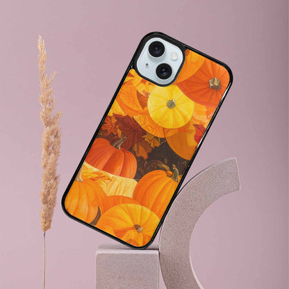 iPhone 15 Plus Case — Autumn Pumpkin Patch Autumn Pumpkin Patch, Custom Art Phone Cover