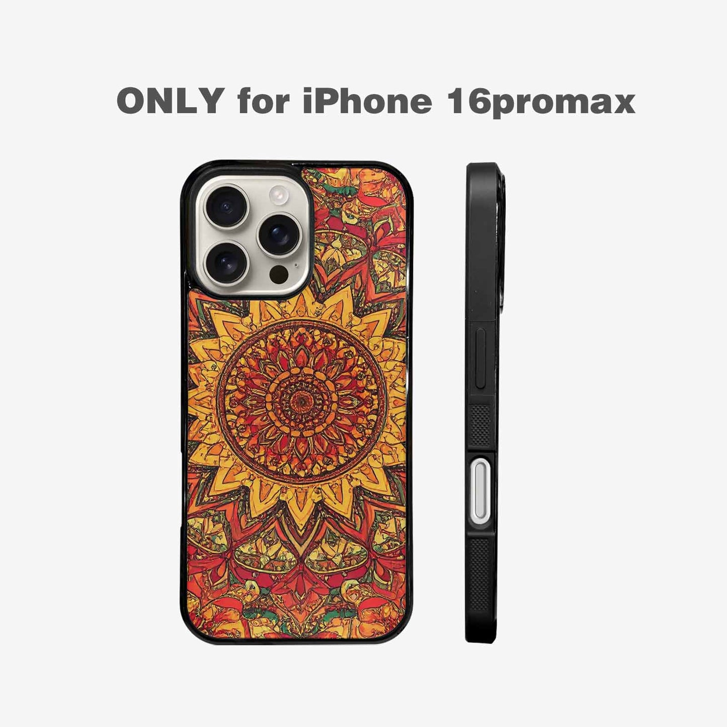 iPhone 16 Pro Max Case — Mandala Lions Custom, Customized Protective Case