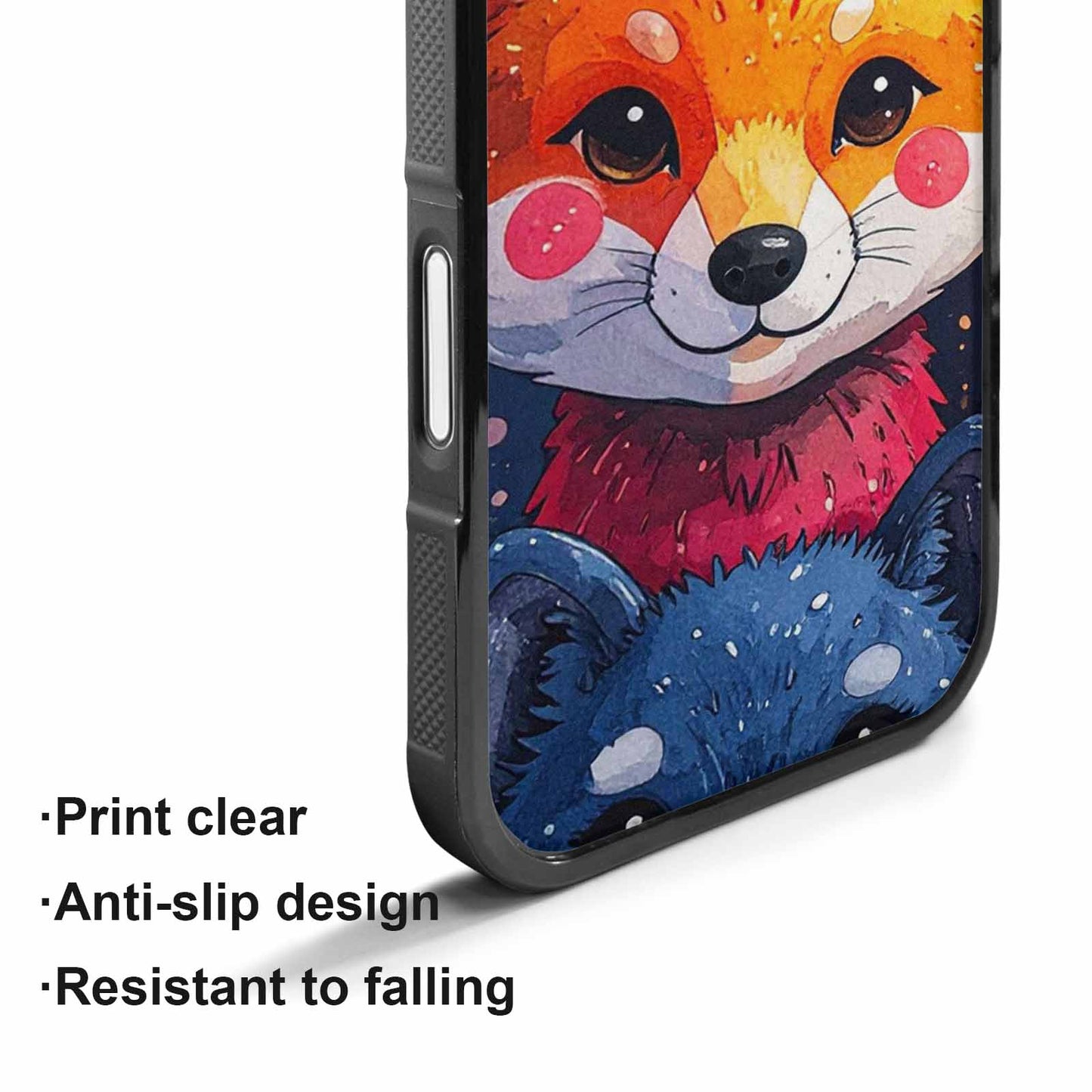 iPhone 17 Case — Watercolor Kawaii Fox Watercolor Abstract, Custom Print Case Cover