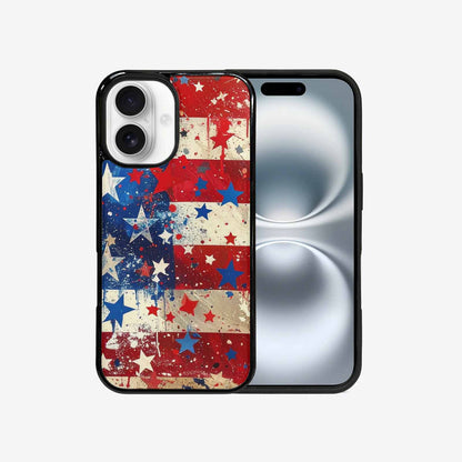 iPhone 16 Case — Patriotic Stars And Stripes American Stars, Personalized Phone Case