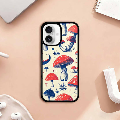 iPhone 17 Case — Vintage Dinosaurs Mushroom Retro Vintage, Customized Protective Case