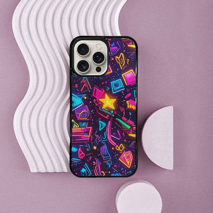 iPhone 16 Pro Max Case — 80s Retro Motif 80s Retro Motifs, Custom Made Phone Cover