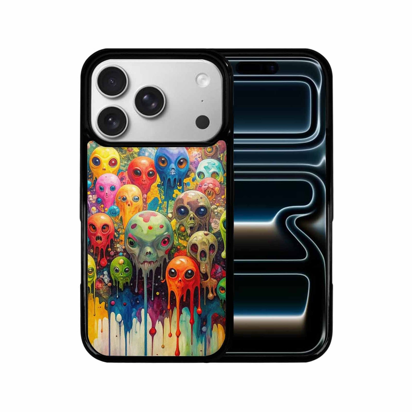 iPhone 17 Pro Case — Aliens Camomelting Aliens Patt E6l Alien, Custom Print Case Cover
