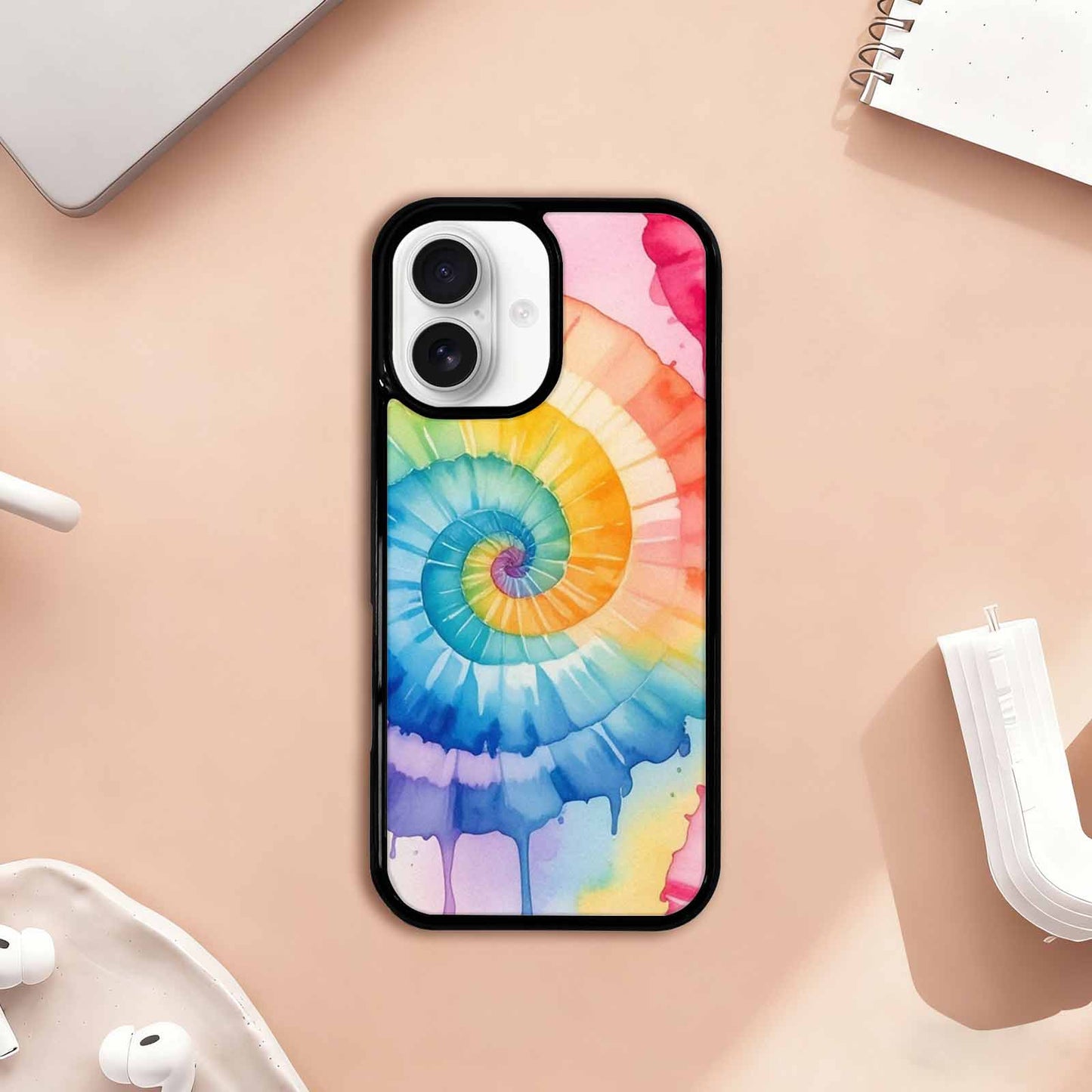 iPhone 17 Case — Seamless Repeating Pattern Of Tie Dye, Customized Protective Case