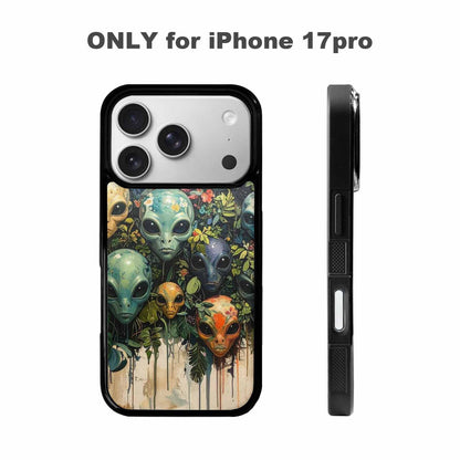iPhone 17 Pro Case — Aliens Pattern Hundreds Of Sma Alien, Custom Phone Case
