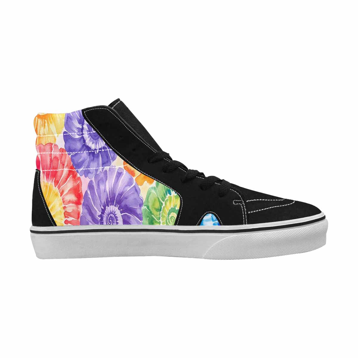 WOMEN'S Tie Dye Swirl High Top Canvas Surreal Shoes