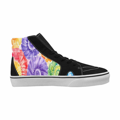 WOMEN'S Tie Dye Swirl High Top Canvas Surreal Shoes