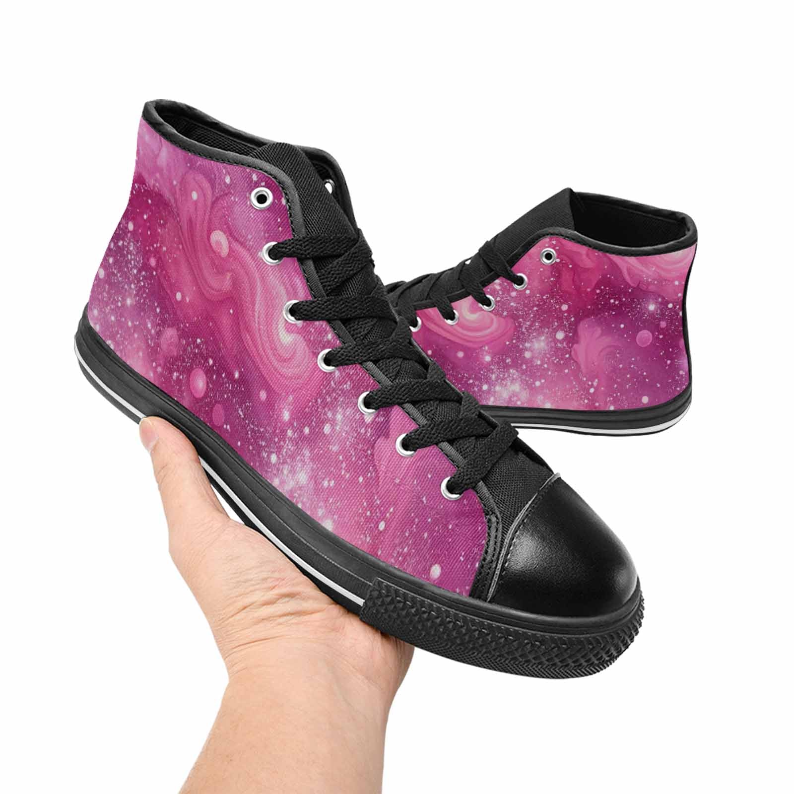 MEN'S Galaxy Art - High Top Canvas Y2K Sneakers