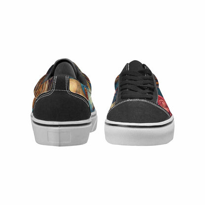 WOMEN'S More Overlapping Ontop Each Lace-Up Canvas Surreal Custom Shoes