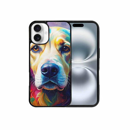 iPhone 16 Plus Case — Golden Retriever Watercolor Art Pattern, Custom Art Phone Cover