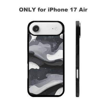 iPhone 17 Air Case — Grey Camo Print Camo, Custom Designed Case Cover