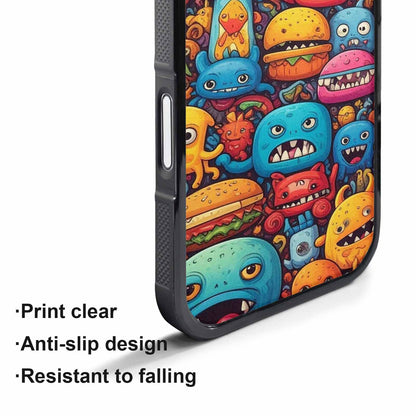 iPhone 17 Pro Max Case — Small Cartoon Monster Character Cartoon Cute, Custom Print Case Cover