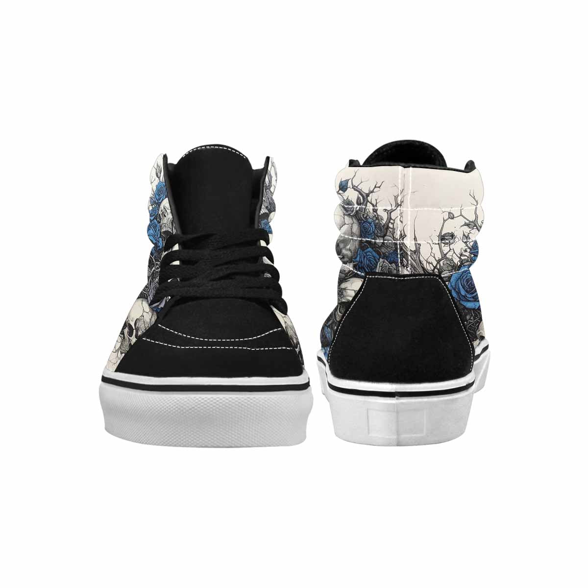 MEN'S Skull Roses High Top Canvas Y2K Custom Shoes