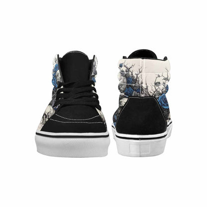 MEN'S Skull Roses High Top Canvas Y2K Custom Shoes