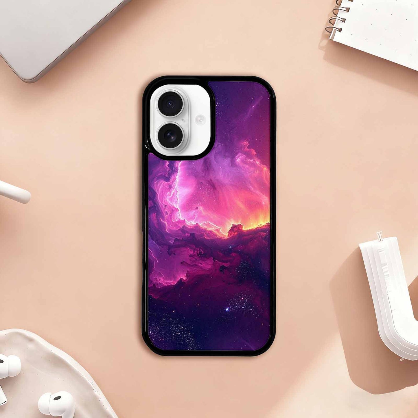 iPhone 17 Case — Galaxy Nebula Art Seamless Galaxy Space, Personalized Phone Case