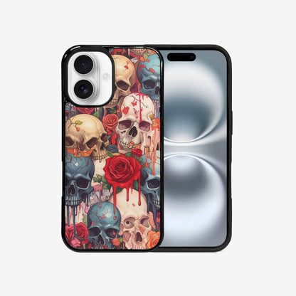 iPhone 16 Case — Skulls And Roses Skulls And Roses, Custom Phone Case