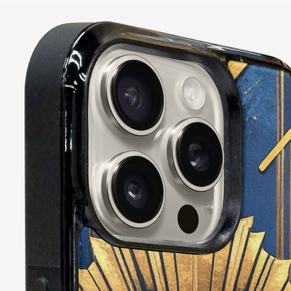 iPhone 15 Pro Max Case — Art Deco Illustration Pattern, Customized Protective Case