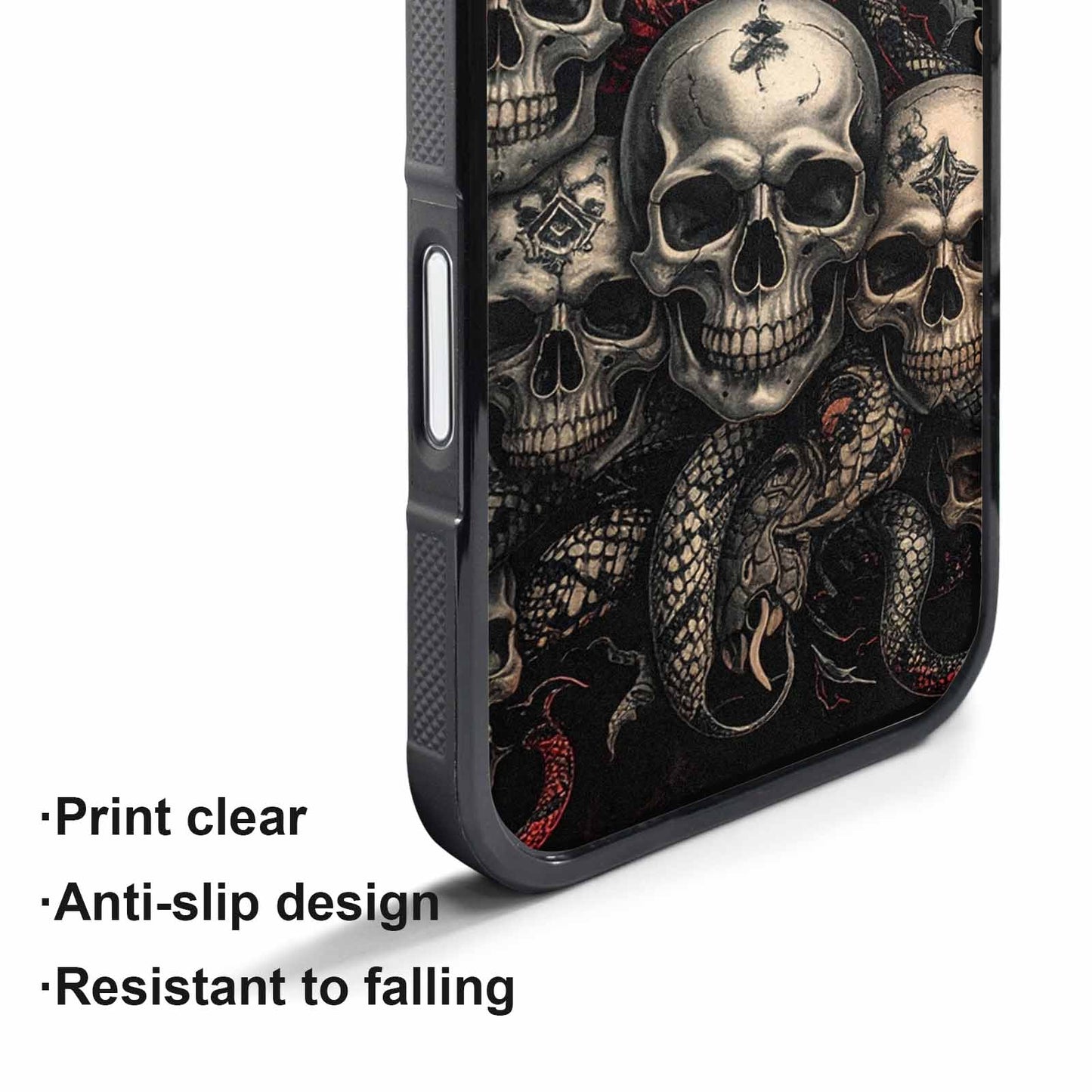 iPhone 17 Air Case — Skull Dark Art Gothic Print Gothic, Custom Designed Case Cover
